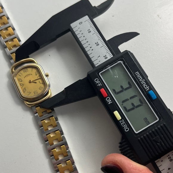 HERMÈS RALLYE 18K Yellow Gold-Plated ladies watch - Picture 15 of 17